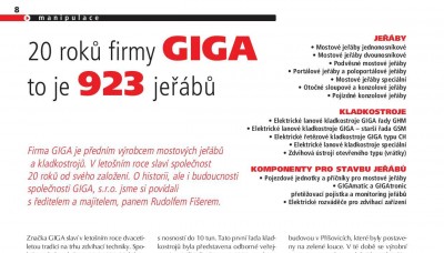 Technika a Trh, 2011/04, GIGA - 20 rokov na trhu zdvhacej techniky